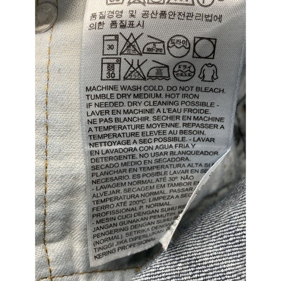 Levi's Strauss 569 Denim Jeans Men's Size 38 X 32 Blue 100% Cotton Well Loved - Picture 16 of 16